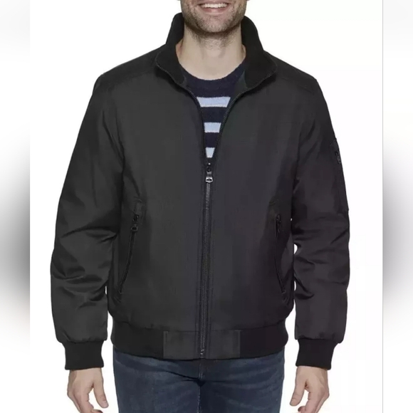 Calvin Klein Other - Calvin Klein Black Classic Ripstop Bomber Jacket Men’s S